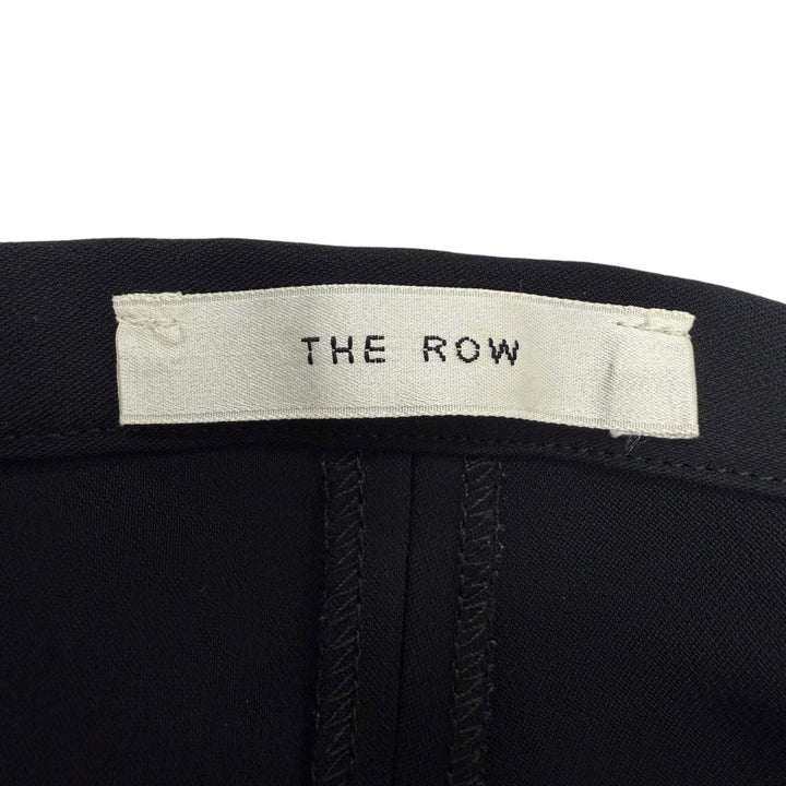 極美品☆THE ROW ザロウ 139150 ロゴボタン ボトムス パンツ ブラック 8 レディース約Lサイズ相当 英国製 正規品 レディース