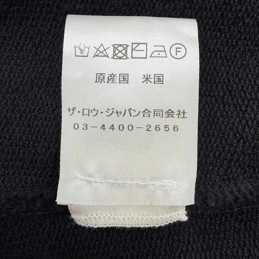美品☆THE ROW ザロウ 386-K290 コットン100％ ESSONI TOP フード付 オーバーサイズ パーカー ブラック S 英国製 レディース メンズ