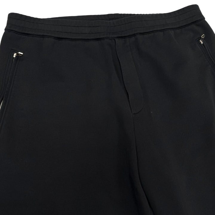 美品▼HERMES エルメス 23AW 32-5422 コットン シルバー金具 セリエボタン スウェットパンツ ブラック 44 イタリア製 正規品 メンズ