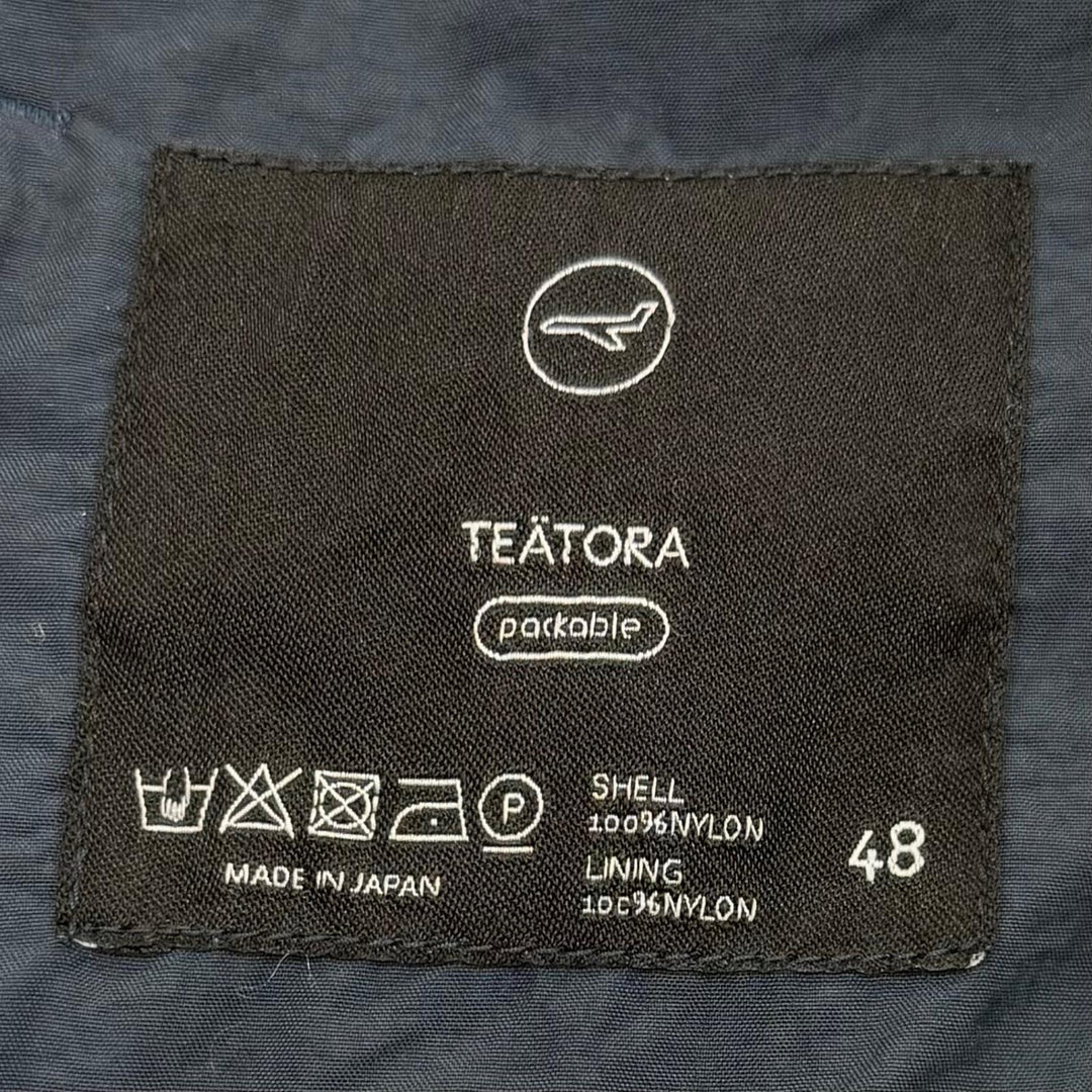 極美品▼TEATORA テアトラ TT-203-P Device JKT 5B packable ナイロン シングル テーラードジャケット ネイビー 48 日本製 正規品 メンズ