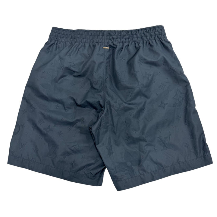 極美品▼LOUIS VUITTON ルイヴィトン 24SS 1A7Y0M シグネチャースウィムボードショーツ ショートパンツ ネイビー XS 伊製 正規品 メンズ