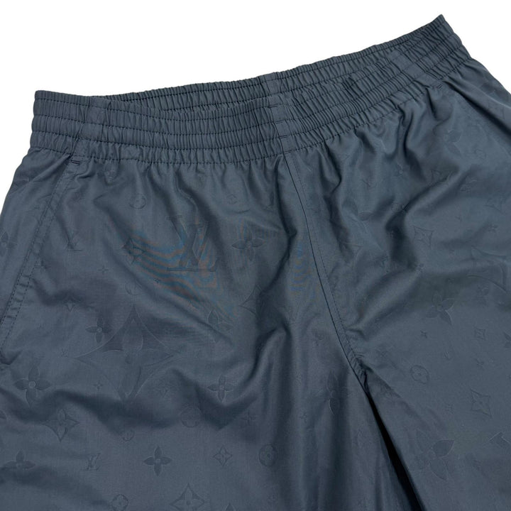 極美品▼LOUIS VUITTON ルイヴィトン 24SS 1A7Y0M シグネチャースウィムボードショーツ ショートパンツ ネイビー XS 伊製 正規品 メンズ