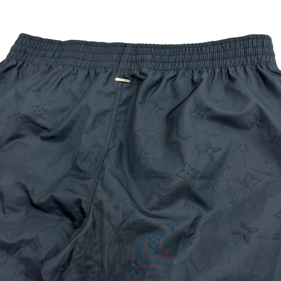 極美品▼LOUIS VUITTON ルイヴィトン 24SS 1A7Y0M シグネチャースウィムボードショーツ ショートパンツ ネイビー XS 伊製 正規品 メンズ