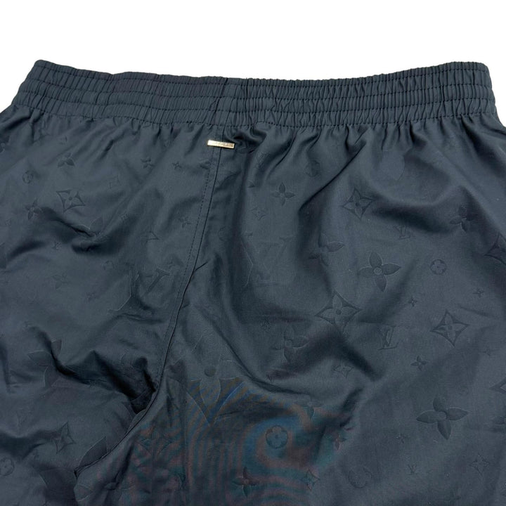 極美品▼LOUIS VUITTON ルイヴィトン 24SS 1A7Y0M シグネチャースウィムボードショーツ ショートパンツ ネイビー XS 伊製 正規品 メンズ