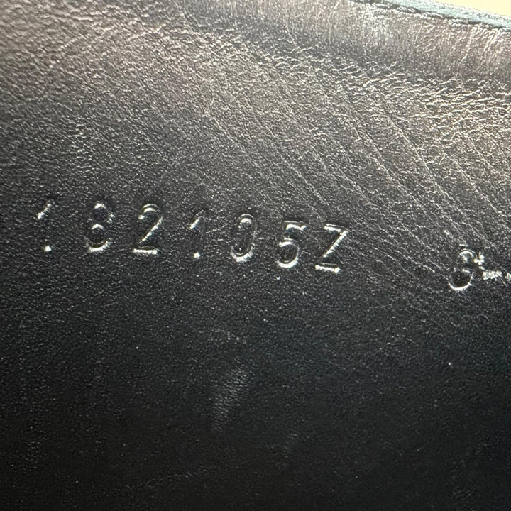 美品☆HERMES エルメス ストーリー70 シルバー金具 ケリーバックル チャンキーヒール レザー ロングブーツ ブラック 36.5 イタリア製