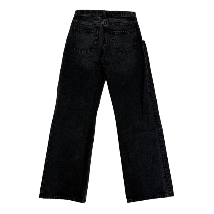 極美品☆Maison Margiela 1 10 メゾンマルジェラ1 10 25AW S51LA0052 5ポケット ワイド デニムパンツ ブラックデニム 38 正規 レディース