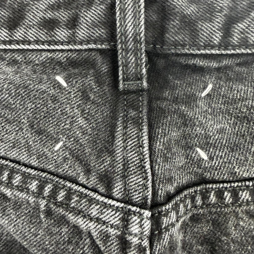 極美品☆Maison Margiela 1 10 メゾンマルジェラ1 10 25AW S51LA0052 5ポケット ワイド デニムパンツ ブラックデニム 38 正規 レディース