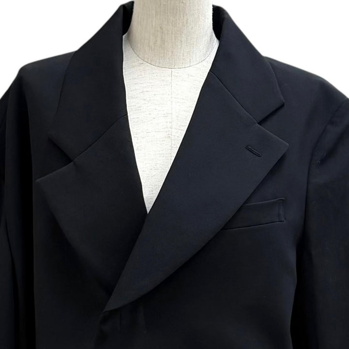 極美品★COMME des GARCONS コムデギャルソン 23SS GK-J032 ウール100％ オーバーサイズ アシンメトリー テーラードジャケット S 正規品