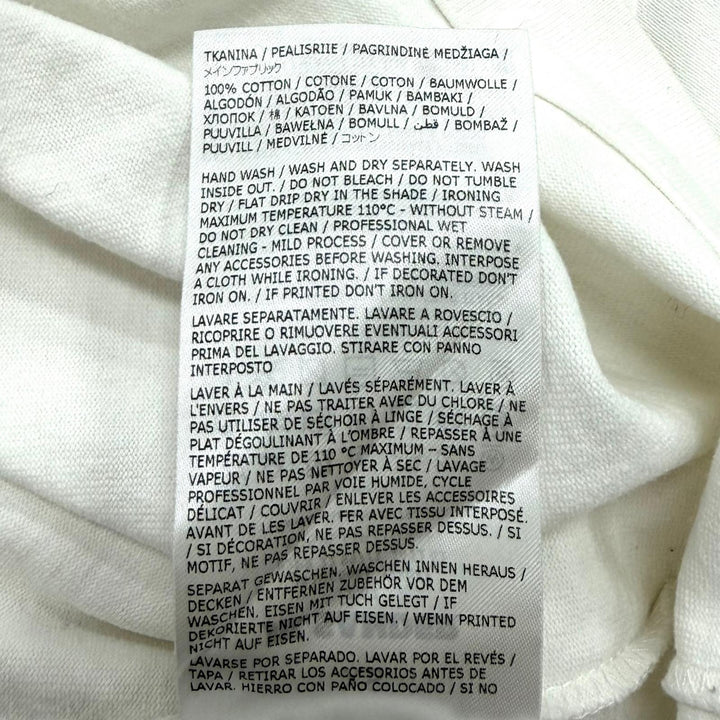美品★JIL SANDER ジルサンダー J02GC0001 コットン100％ オーバーサイズ ロゴデザイン 半袖Ｔシャツ ホワイト XS イタリア製 正規品