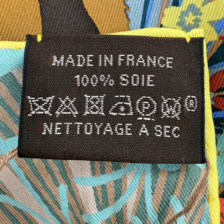 未使用品☆HERMES エルメス カレ70 タイガー・タイガー シルク100％ ベージュ・サンドル / ブラウン / マルチカラー 現行品 スカーフ