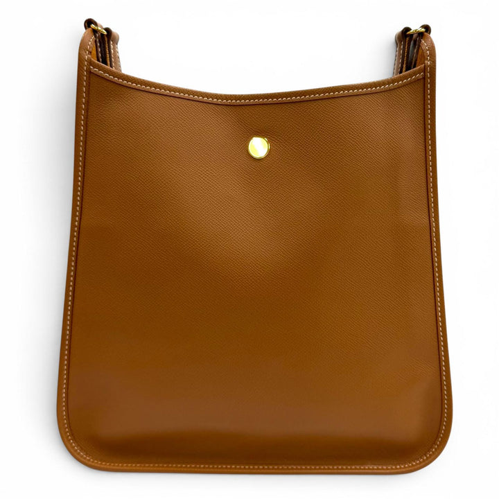 美品★HERMES エルメス ヴェスパ PM ゴールド クシュベル ゴールド金具 ショルダーバッグ □B刻印 フランス製 レディース 箱・保存袋付き
