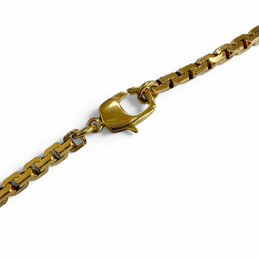 美品□VERSACE ヴェルサーチ DG14698 メデューサ ドッグタグ チェーンネックレス アクセサリー ゴールド イタリア製 ケース付き メンズ