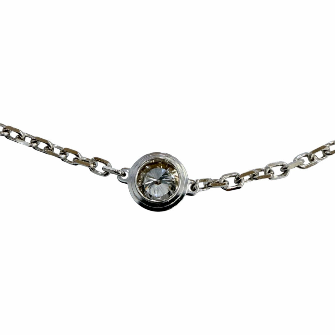 極美品☆Cartier カルティエ 852GJR ダムール MM ダイヤ ブレスレット AU750（WG）ダイヤモンド 26年2月購入 ホワイトゴールド 重量2.1g