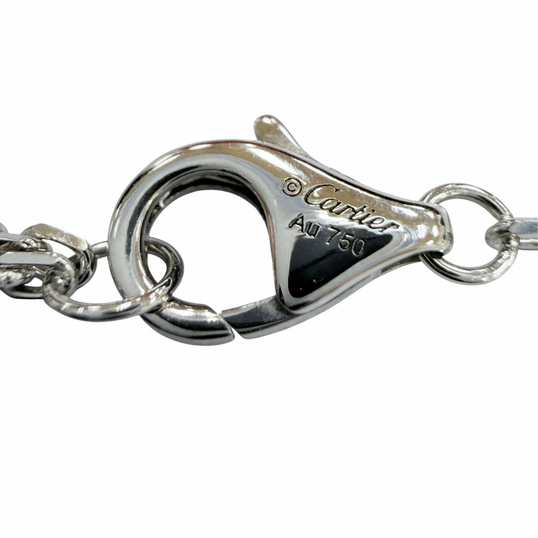 極美品☆Cartier カルティエ 852GJR ダムール MM ダイヤ ブレスレット AU750（WG）ダイヤモンド 26年2月購入 ホワイトゴールド 重量2.1g