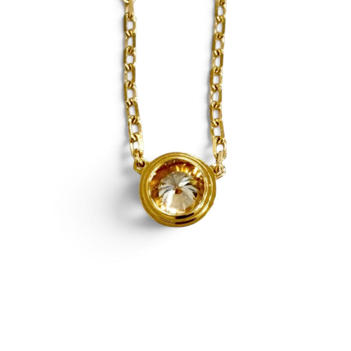 極美品△Cartier カルティエ 307GTC ダムール LM 750(YG) ダイヤモンド ネックレス イエローゴールド 重量2.95g 2026年4月購入 箱付き