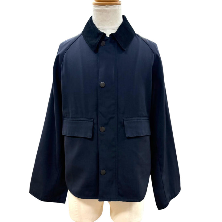 極美品▼Barbour バブアー 251MCAS184 SPEY スペイ ウール100% DORMEUIL生地 襟コーデュロイ WZIP ブルゾン ジャケット 38 正規品 メンズ