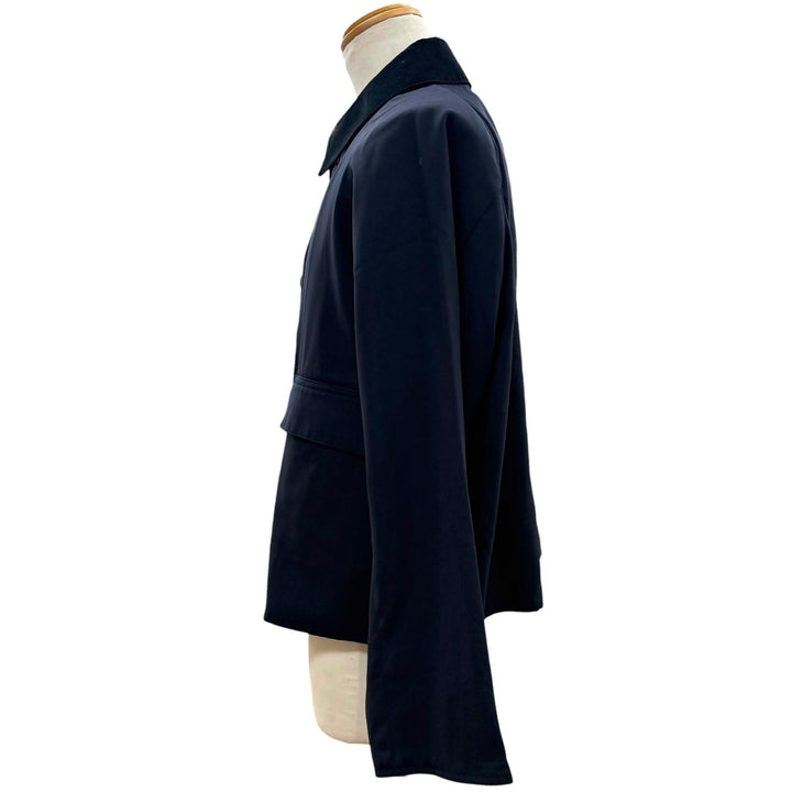 極美品▼Barbour バブアー 251MCAS184 SPEY スペイ ウール100% DORMEUIL生地 襟コーデュロイ WZIP ブルゾン ジャケット 38 正規品 メンズ