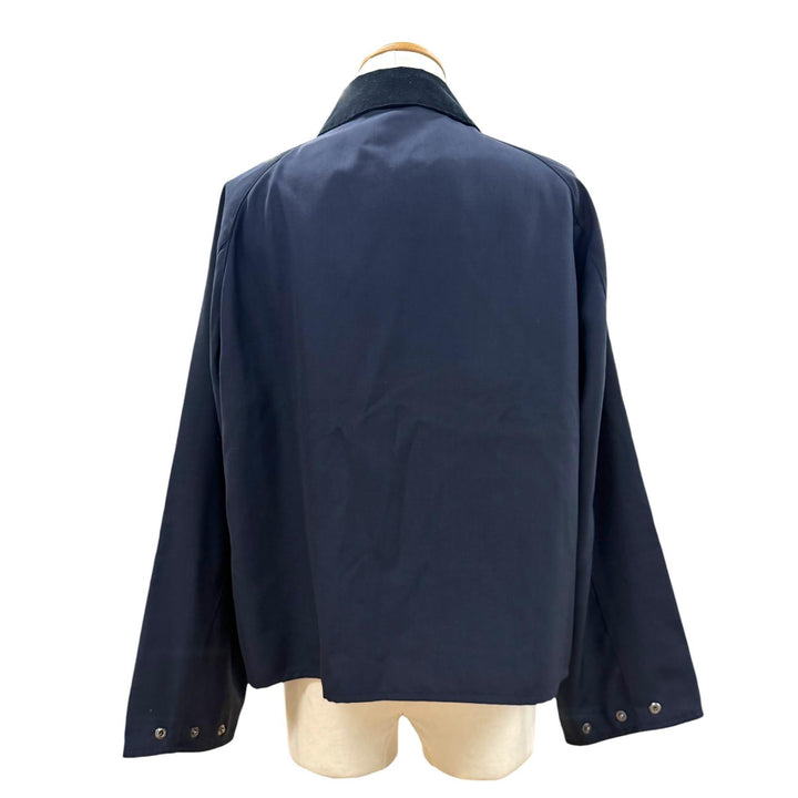 極美品▼Barbour バブアー 251MCAS184 SPEY スペイ ウール100% DORMEUIL生地 襟コーデュロイ WZIP ブルゾン ジャケット 38 正規品 メンズ