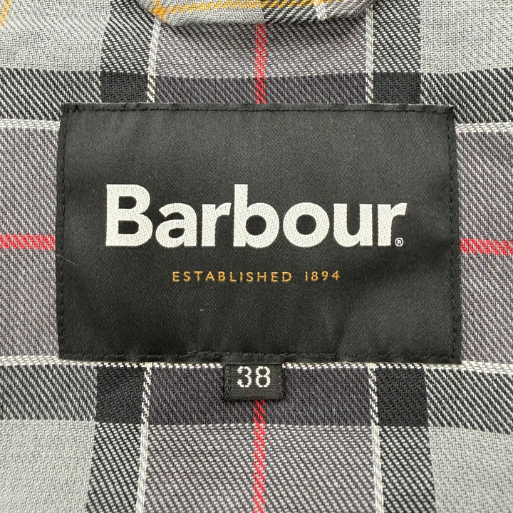 極美品▼Barbour バブアー 251MCAS184 SPEY スペイ ウール100% DORMEUIL生地 襟コーデュロイ WZIP ブルゾン ジャケット 38 正規品 メンズ