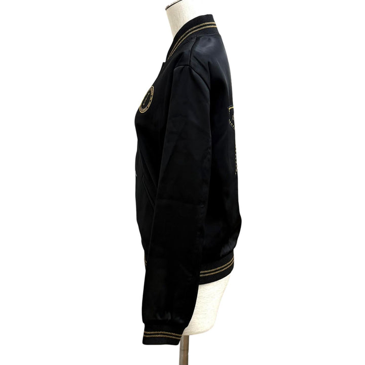 美品★SAINT LAURENT PARIS サンローランパリ 443399 テディ パラディアム ジャケット ブラック ゴールド 36 イタリア製 ガーメント付き