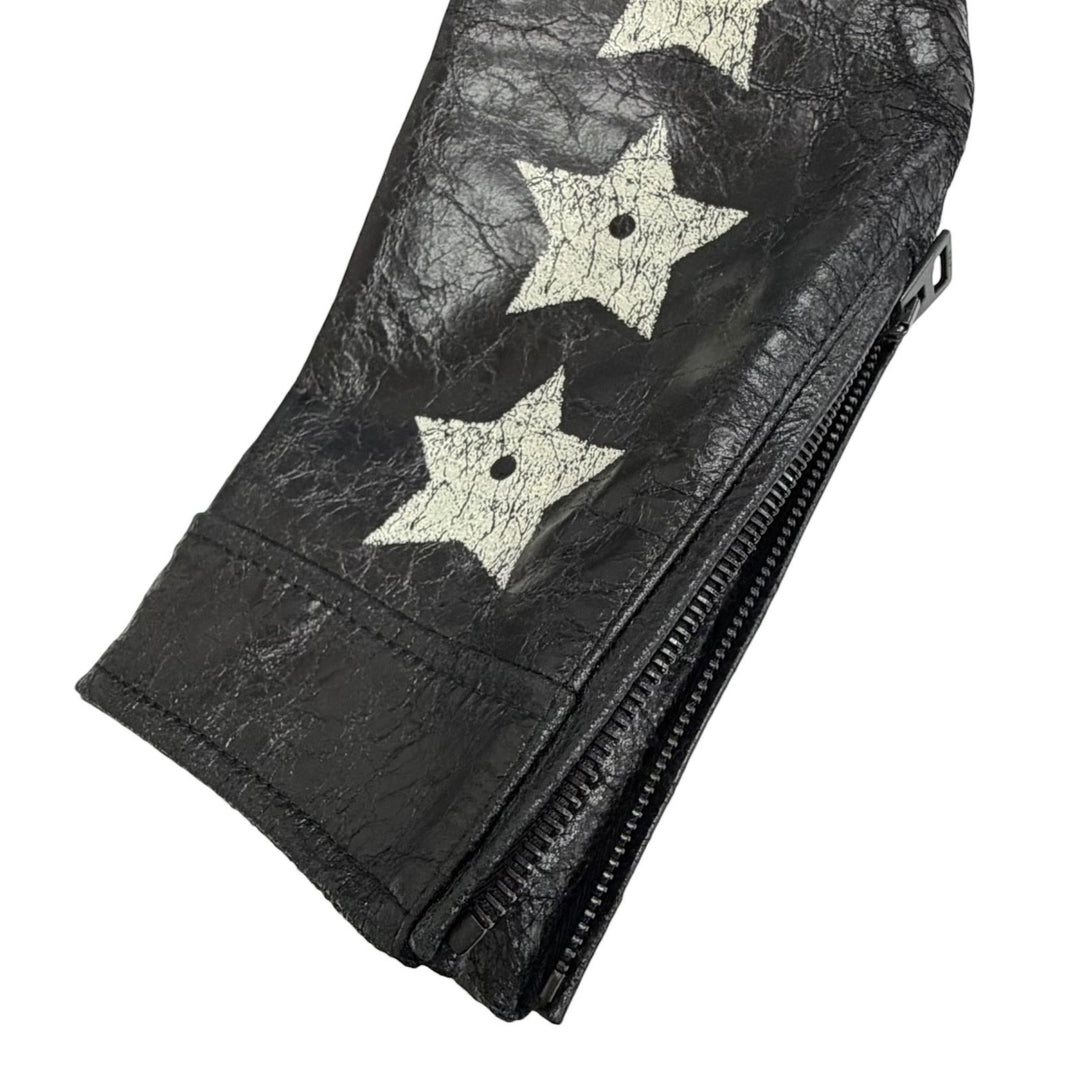 極美品△Christian Dior クリスチャンディオール 425C27AL247 BEE刺繡 シングル ライダースジャケット ゴートレザージャケット 38 正規品