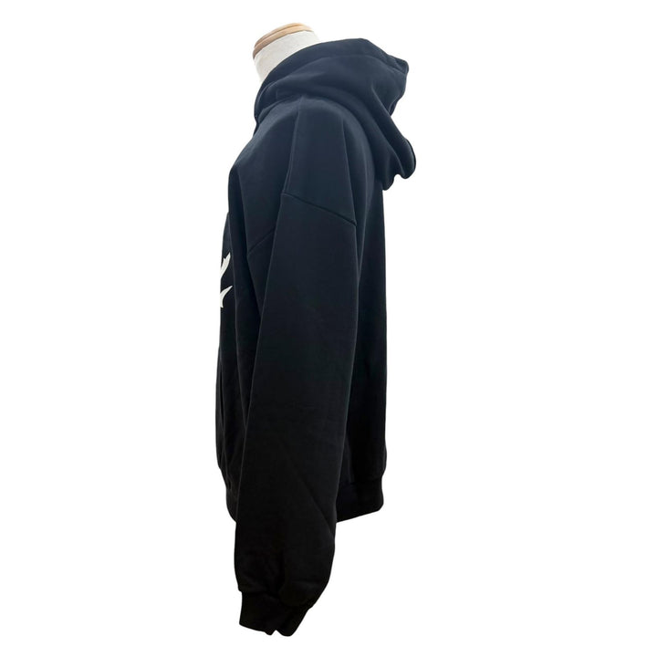 美品▼CELINE セリーヌ 2Y962670Q BOY DOLL コットン100% フーデッド プルオーバー パーカー ブラック L イタリア製 正規品 メンズ