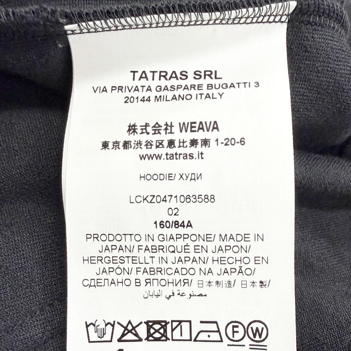 極美品△TATRAS タトラス LCK0471063588 BIANCA ビアンカ ロゴワッペン パイル ジャガード ジップアップ パーカー ブラック 02 正規品