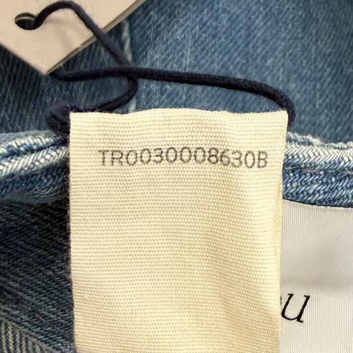未使用品★PATOU パトゥ TR0030008630B コットンデニム アイコニックパンツ Ice Blue センタープレス デニムパンツ 34 レディース