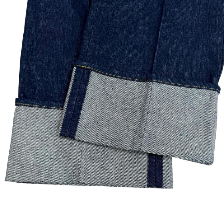未使用品★PATOU パトゥ TR0030008602D アイコニック デニム パンツ RODEO BLUE センタープレス ストレートパンツ ボトムス 34 レディース