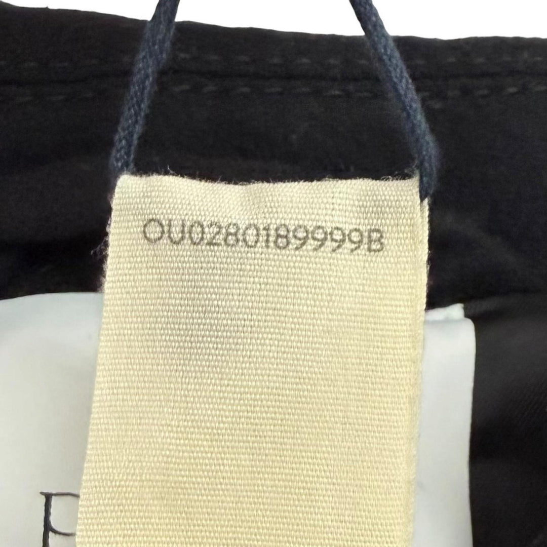 未使用品★PATOU パトゥ 24AW OU0280189999B ウール混 ロゴワッペン付 ZIP UP ライトボンバージャケット ブラック 34 ポーランド製 正規品