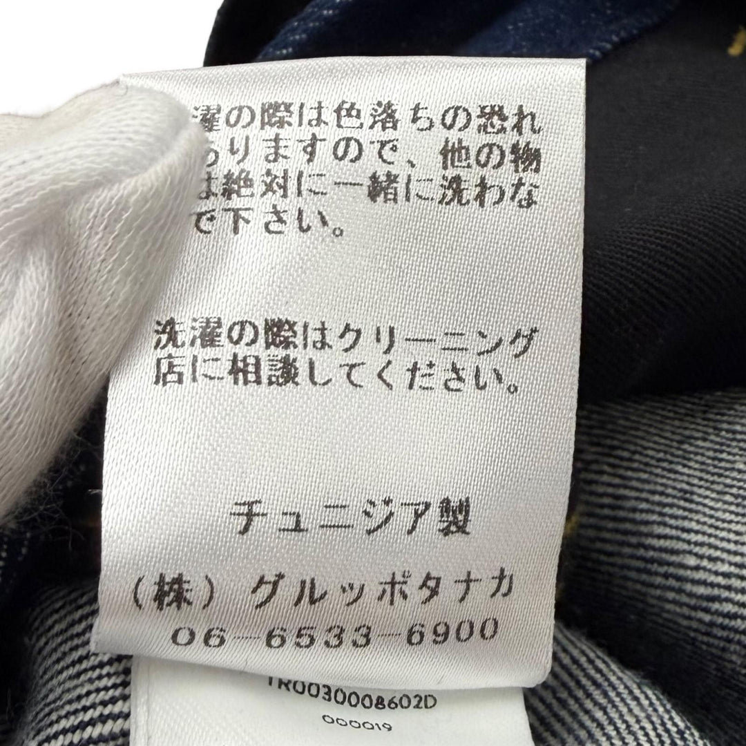 未使用品★PATOU パトゥ TR0030008602D アイコニック デニム パンツ RODEO BLUE センタープレス ワイドパンツ 34 正規品 レディース