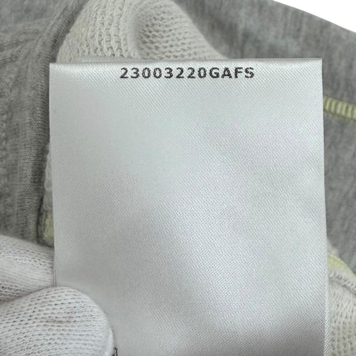 極美品★MONCLER モンクレール 2023年製 J10938H00011 コットン100％ レザーロゴパッチ付き スウェット パンツ グレー XS 正規品