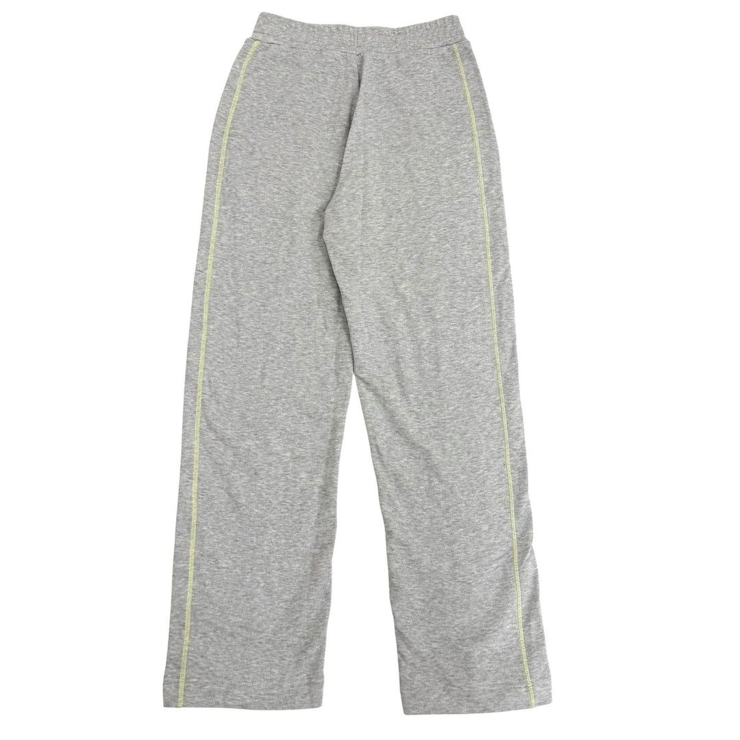 極美品★MONCLER モンクレール 2023年製 J10938H00011 コットン100％ レザーロゴパッチ付き スウェット パンツ グレー XS 正規品