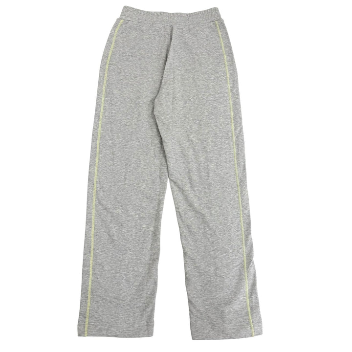 極美品★MONCLER モンクレール 2023年製 J10938H00011 コットン100％ レザーロゴパッチ付き スウェット パンツ グレー XS 正規品