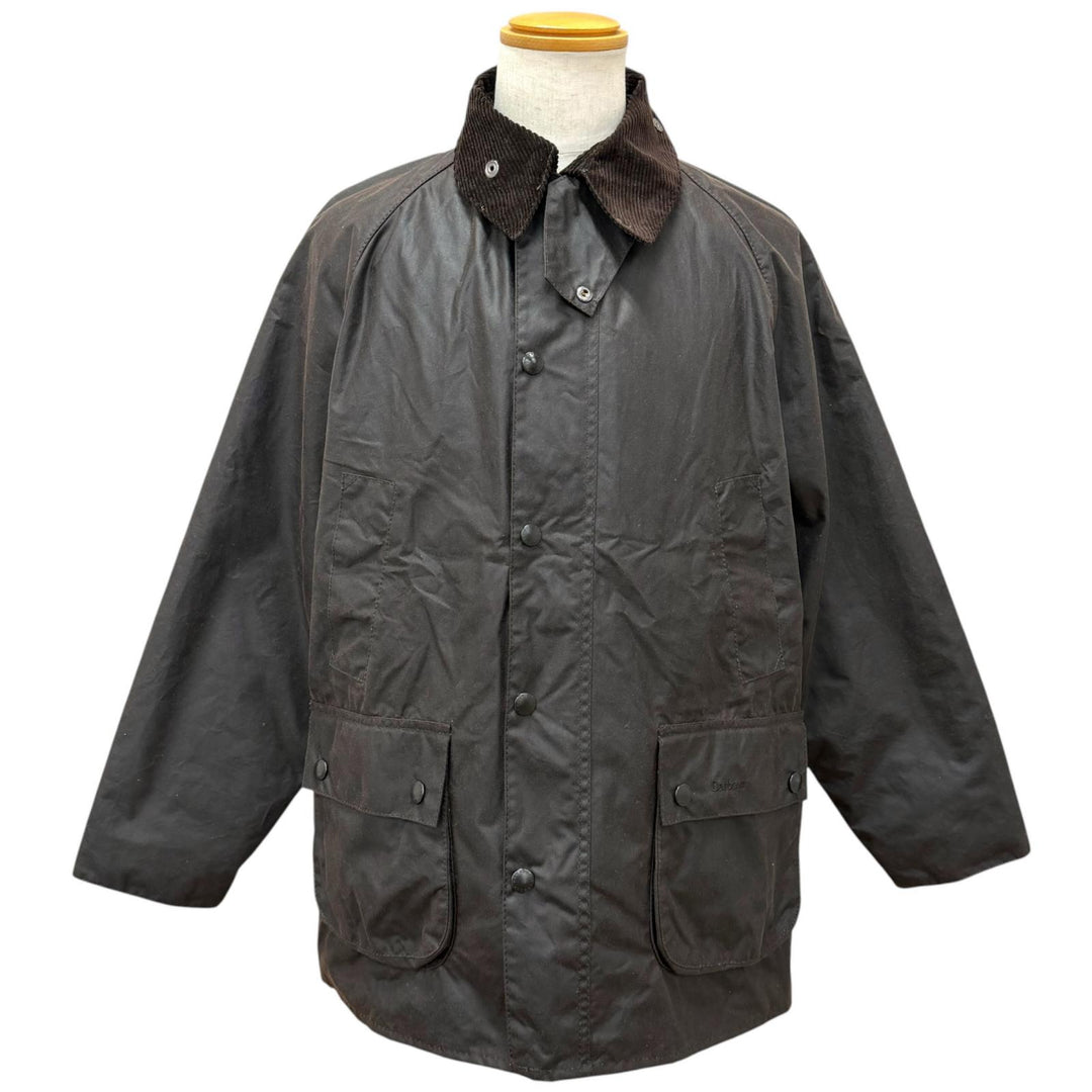美品□Barbour バブアー 25AW MWX0018RU52 BEDALE オイルド加工 ワックスジャケット コート ダークブラウン 42 イングランド製 メンズ