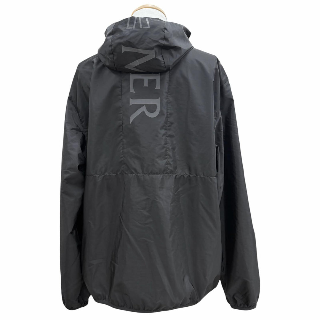 美品▼MONCLER モンクレール 2024年製 K10911A00105 GRANIER ナイロン ロゴプリント ワッペン付き フーデッド WZIPUP パーカー 4 正規品