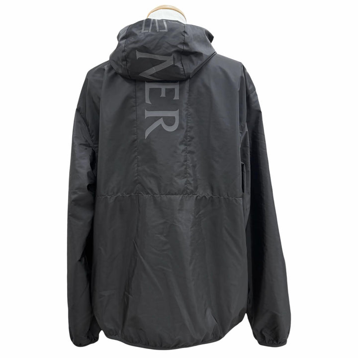 美品▼MONCLER モンクレール 2024年製 K10911A00105 GRANIER ナイロン ロゴプリント ワッペン付き フーデッド WZIPUP パーカー 4 正規品