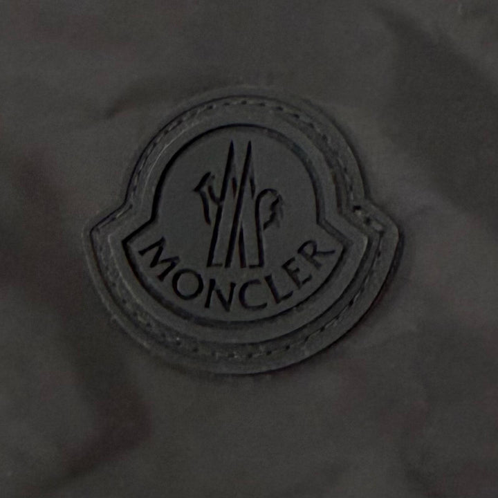 美品▼MONCLER モンクレール 2024年製 K10911A00105 GRANIER ナイロン ロゴプリント ワッペン付き フーデッド WZIPUP パーカー 4 正規品