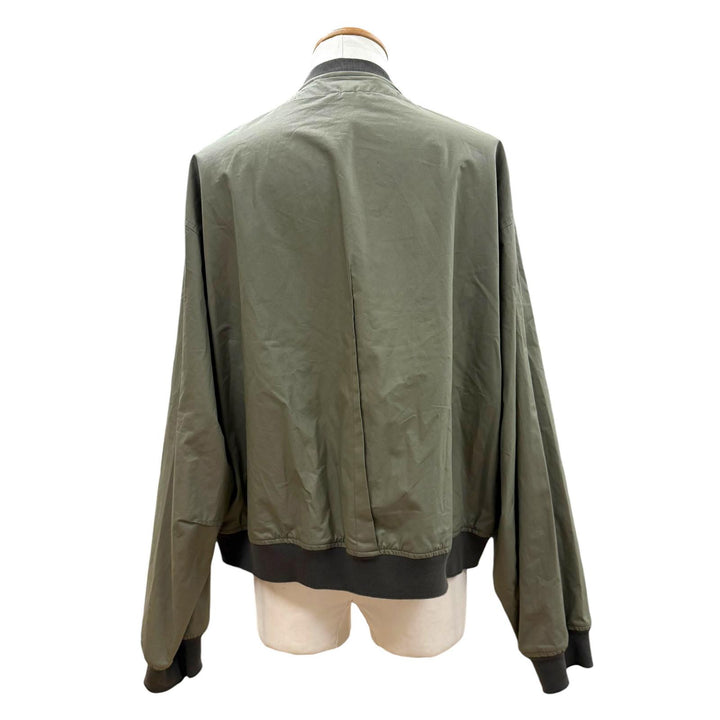 美品▼JIL SANDER ジルサンダー JSUO420139 コットン100% WZIPUP ブルゾン ボンバージャケット カーキ 50 イタリア製 正規品 メンズ