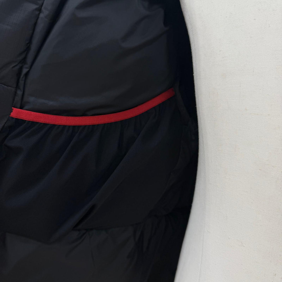 美品▼THE NORTH FACE ザ・ノースフェイス ND92031 HIM DOWN PARKA GORE-TEX ロゴ刺繍 フーデッド WZIPUP ダウンジャケット XS 正規品