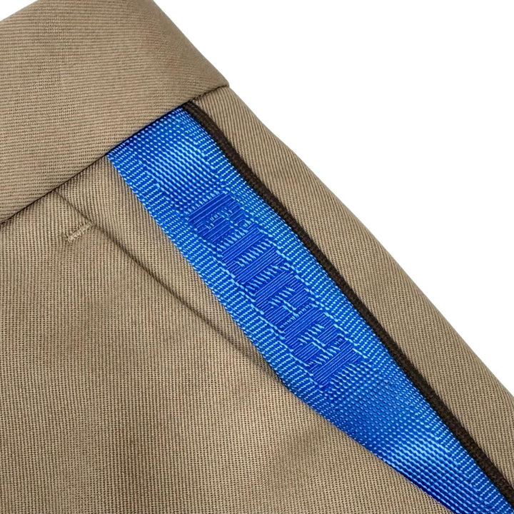 未使用品□GUCCI グッチ 863418 2025年製 コットン100％ サイドライン チノパン テーパードパンツ ベージュ 46 イタリア製 正規品 タグ付き