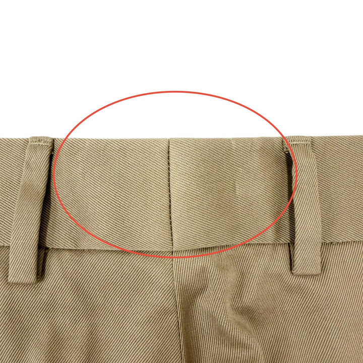 未使用品□GUCCI グッチ 863418 2025年製 コットン100％ サイドライン チノパン テーパードパンツ ベージュ 46 イタリア製 正規品 タグ付き