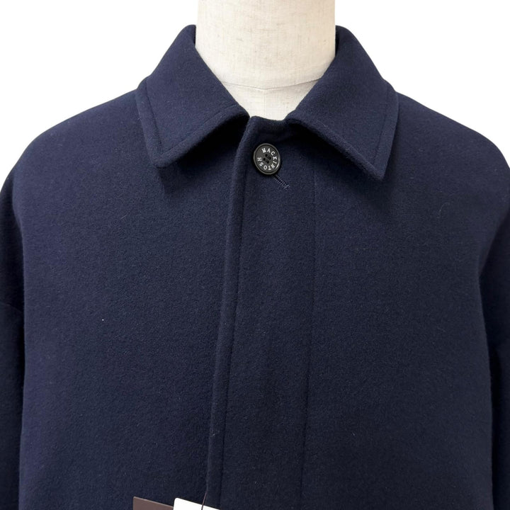 未使用品□MACKINTOSH LONDON マッキントッシュ ロンドン G1B22-403-28 ROSLEY ライトメルトンステンカラーコート ネイビー 38 正規品