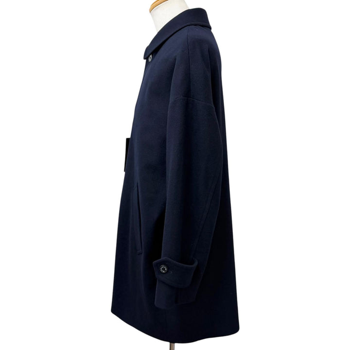 未使用品□MACKINTOSH LONDON マッキントッシュ ロンドン G1B22-403-28 ROSLEY ライトメルトンステンカラーコート ネイビー 38 正規品