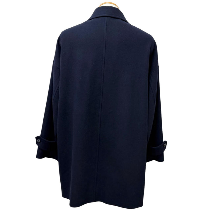 未使用品□MACKINTOSH LONDON マッキントッシュ ロンドン G1B22-403-28 ROSLEY ライトメルトンステンカラーコート ネイビー 38 正規品