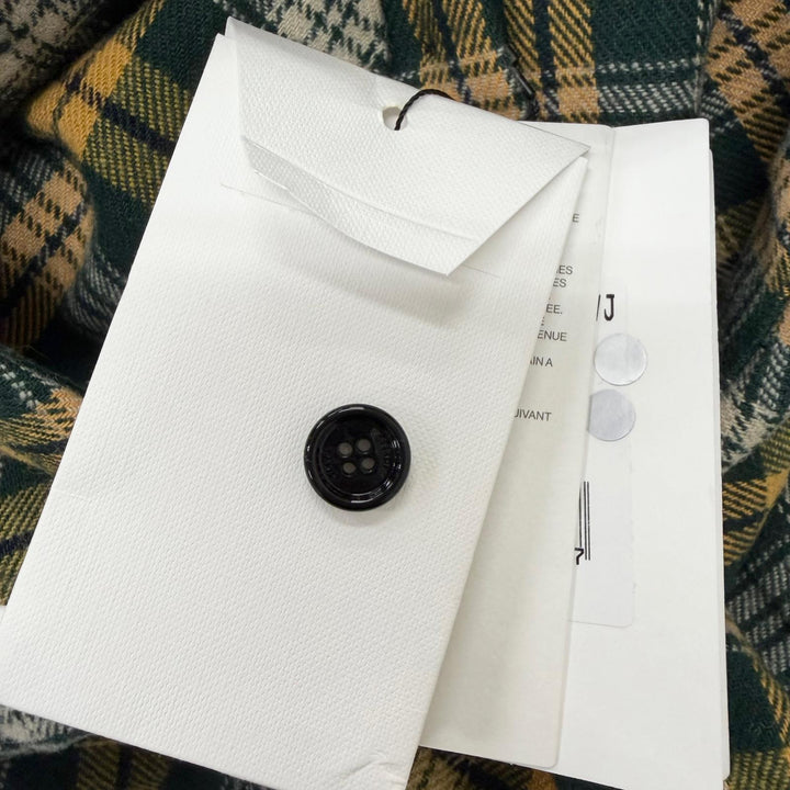 未使用品□CELINE セリーヌ 22AW 2C574954R チェック柄 ルーズランバージャック 長袖 ネルシャツ グリーン イタリア製 正規品 メンズ 41