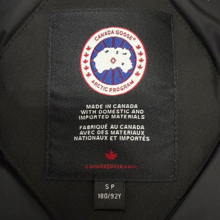 極美品□CANADA GOOSE カナダグース 3438JM JASPER ジャスパー フーデッド ダウンジャケット ブラック S カナダ製 正規品 メンズ
