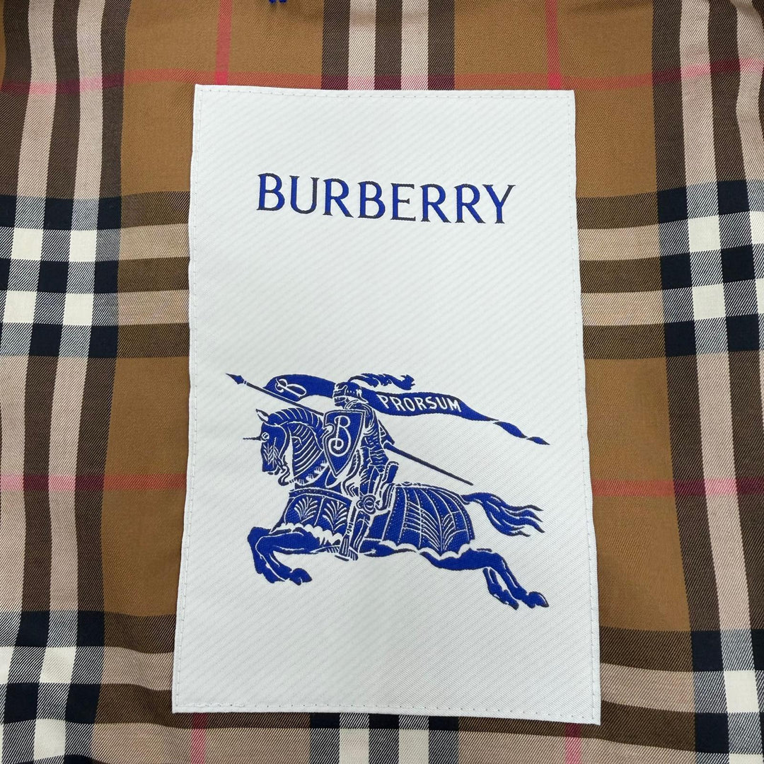 未使用品☆BURBERRY バーバリー 8112223 コットン100％ 裏地ノバチェック柄 フード付 トレンチコート ベージュ 36 正規品 レディース