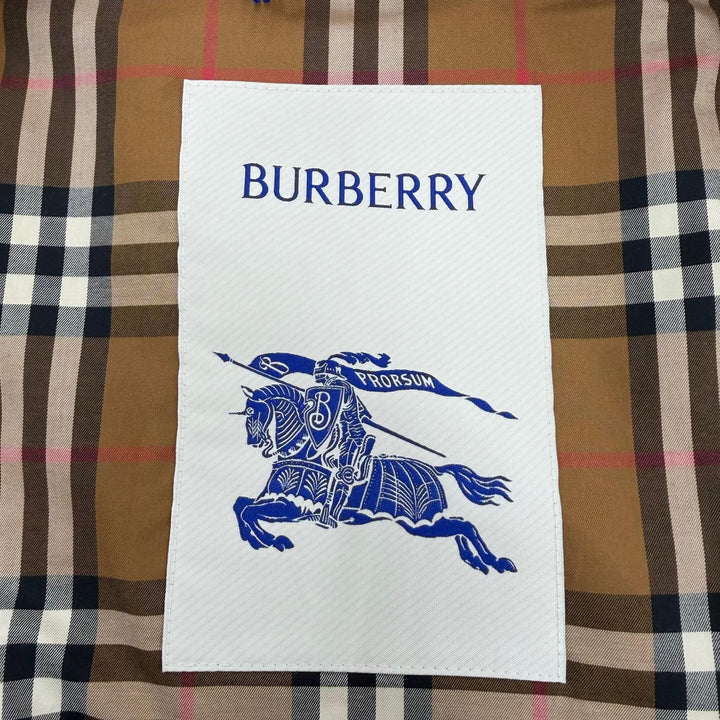 未使用品☆BURBERRY バーバリー 8112223 コットン100％ 裏地ノバチェック柄 フード付 トレンチコート ベージュ 36 正規品 レディース