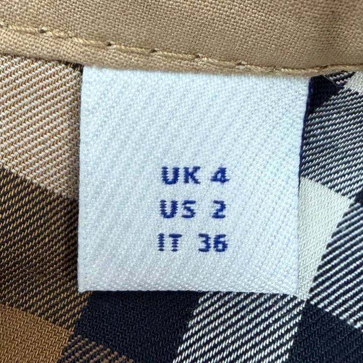 未使用品☆BURBERRY バーバリー 8112223 コットン100％ 裏地ノバチェック柄 フード付 トレンチコート ベージュ 36 正規品 レディース